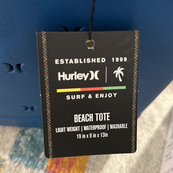 1-HURLEY BEACH TOTE (Navy Blue) - Picture 7 of 7